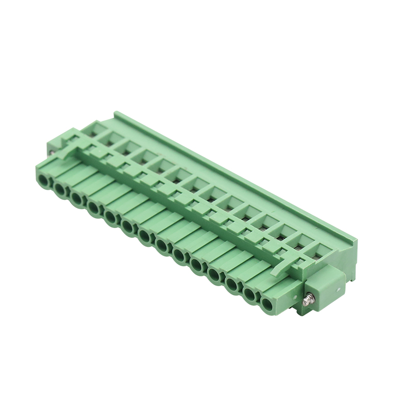 Bloc terminal PCB de 5,08 mm verde mamă